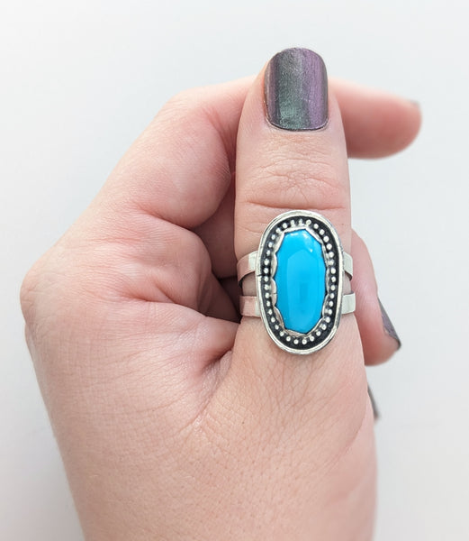 Campitos Turquoise Ring, Size 7.25