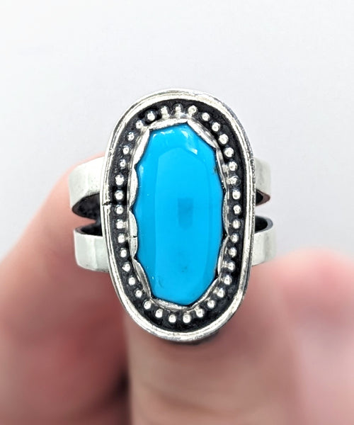 Campitos Turquoise Ring, Size 7.25