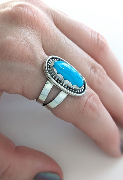 Campitos Turquoise Ring, Size 7.25