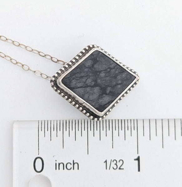 Picasso Jasper Diamond Shape Necklace