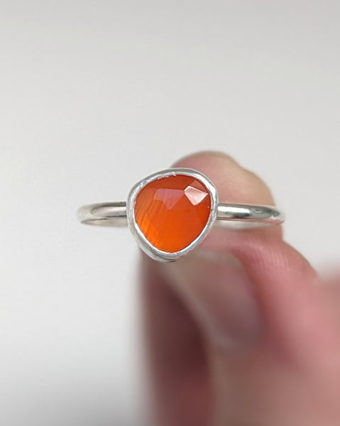 Carnelian Stacking Ring Size 5.5