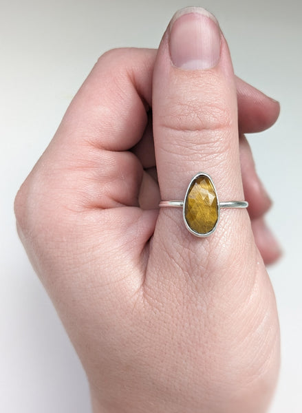 Tigers Eye Stacking Ring Size 9.5