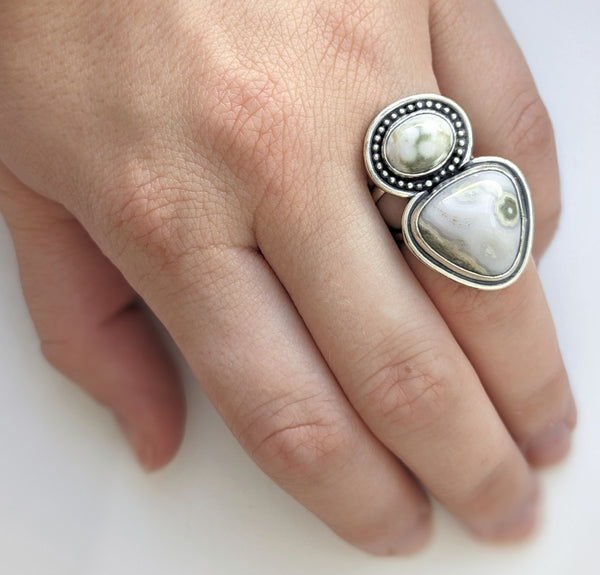 Ocean Jasper Ring, Size 5