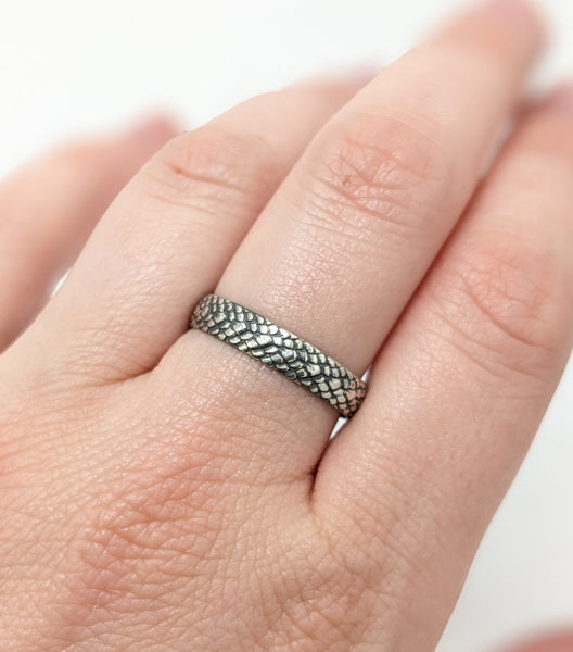 Sterling Silver Scale Ring