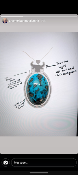 Custom turquoise necklace