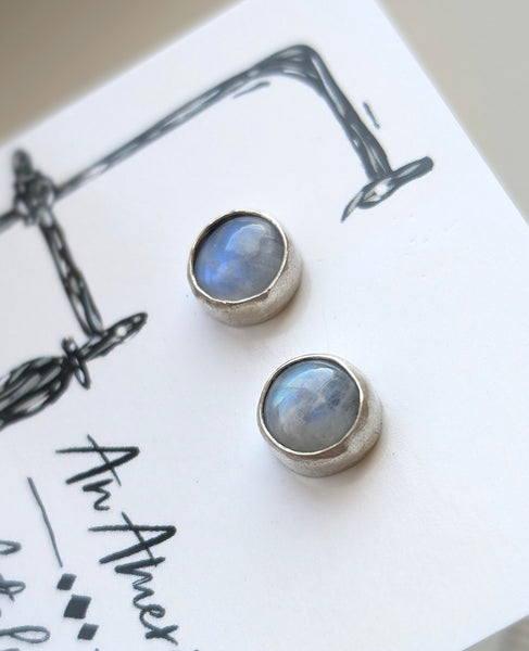 Moonstone Stud Earrings