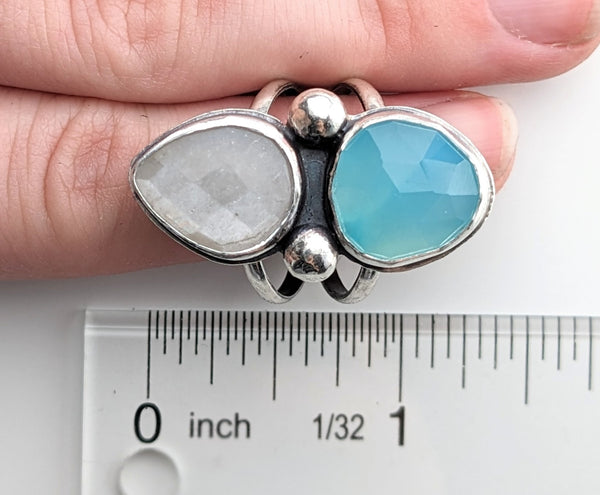 Gray Moonstone and Chalcedony Size 9.5