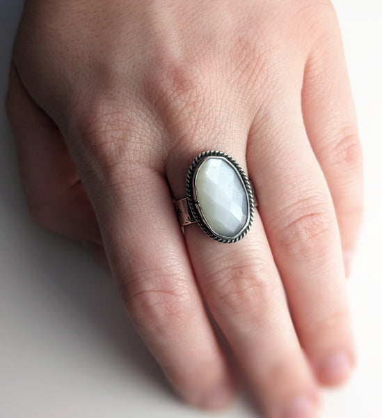 Moonstone Ring Size 6.5