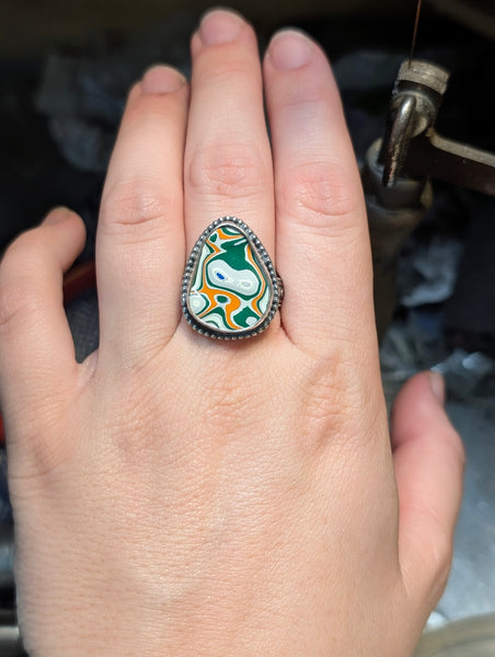 Fordite Ring