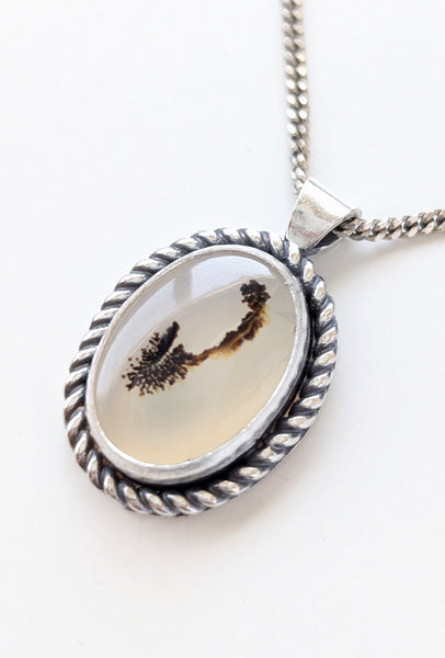 Normada River Dendritic Agate Necklace