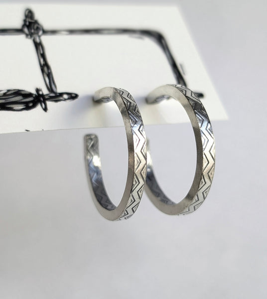 Sterling Silver Hoop Earrings