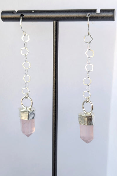 Rose Quartz Earrings