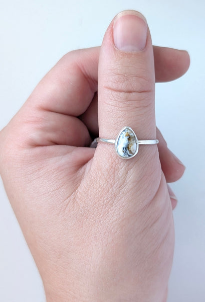 White Buffalo Ring, Size 10.5