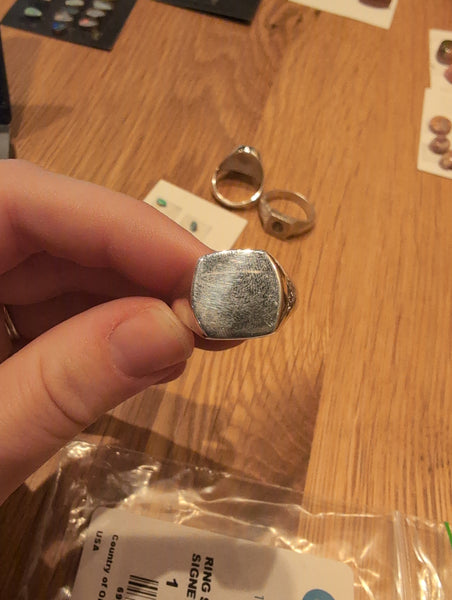 Custom signet ring