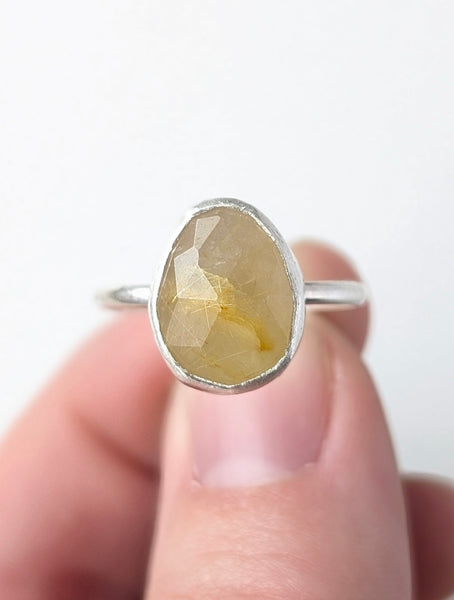Rutile Quartz Ring, Size 7.5