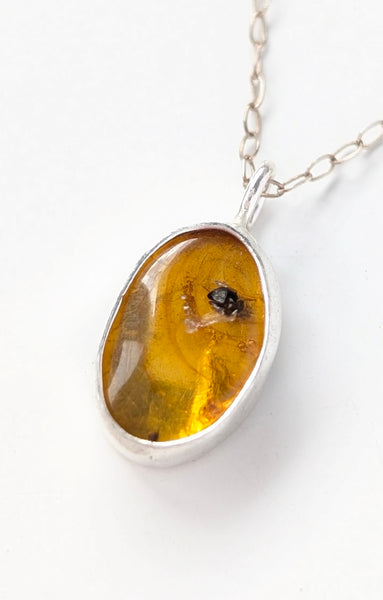 Amber with Insect Necklace