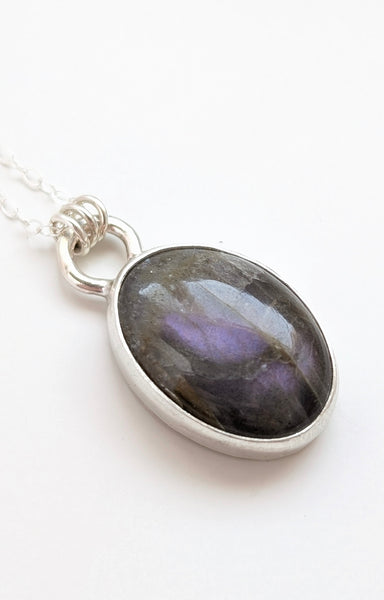 Purple Labradorite Necklace