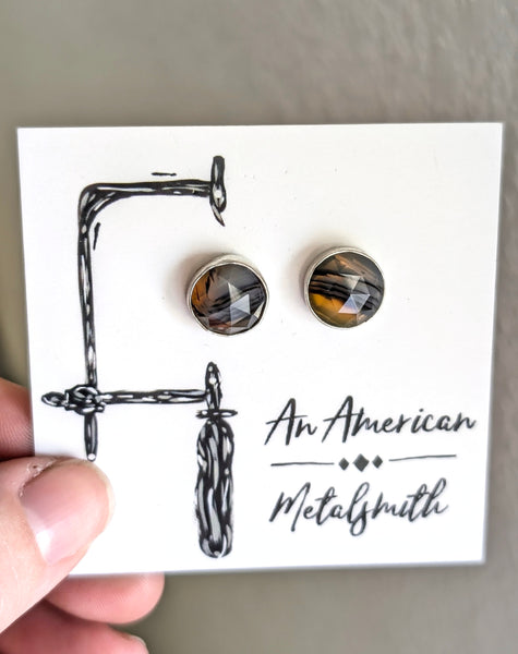 Montana Agate Stud Earrings