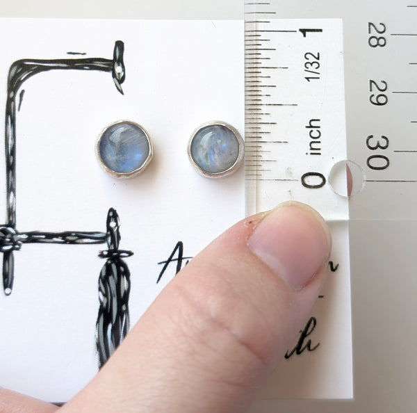 Moonstone Stud Earrings