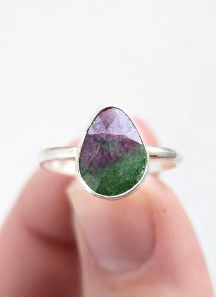 Ruby in Ziosite Ring,Size 6.5