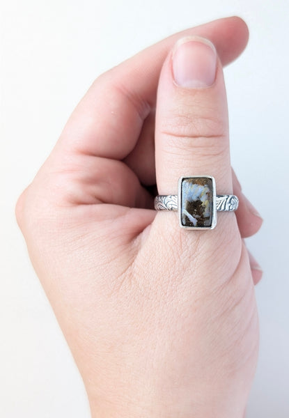 Boulder Opal Ring, Size 9.5