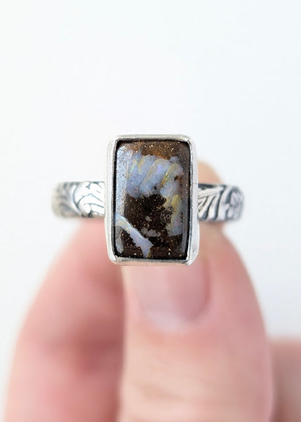 Boulder Opal Ring, Size 9.5