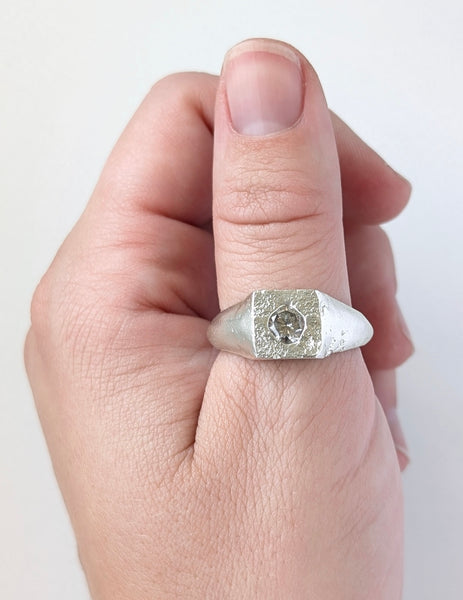 Casted CZ Ring, Size 9