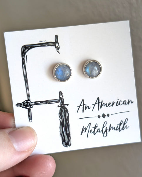 Moonstone Stud Earrings