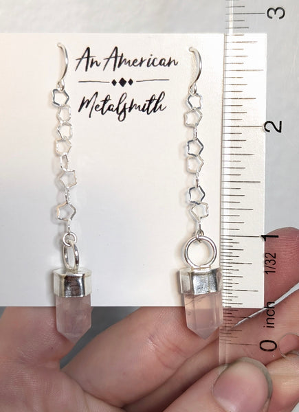 Rose Quartz Earrings