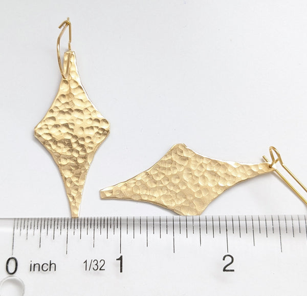 Star Brass Earrings
