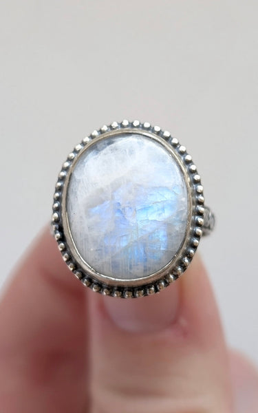 Moonstone Ring, Size 8