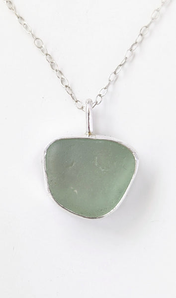 Sea Foam Sea Glass Necklace