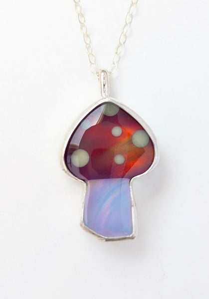 Aura Opal Mushroom Necklace