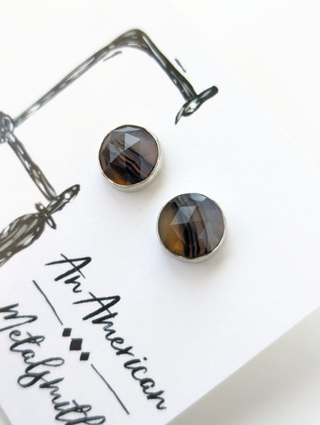 Montana Agate Stud Earrings