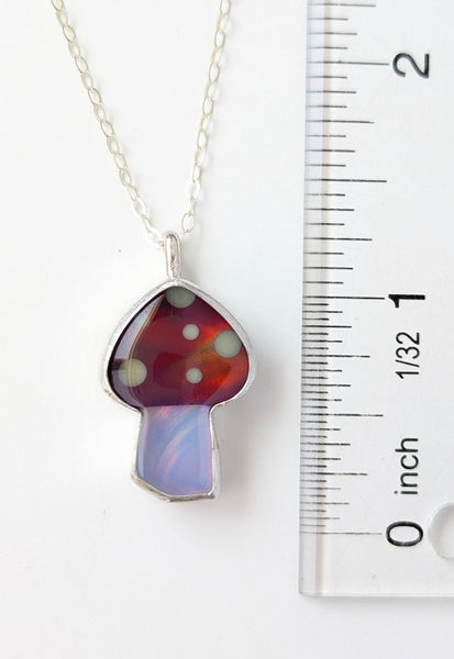 Aura Opal Mushroom Necklace
