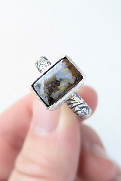 Boulder Opal Ring, Size 9.5