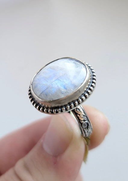 Moonstone Ring, Size 8