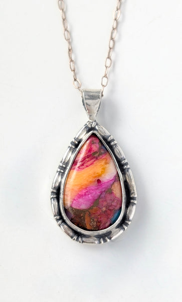 Spiny Oyster Composit Turquoise Necklace