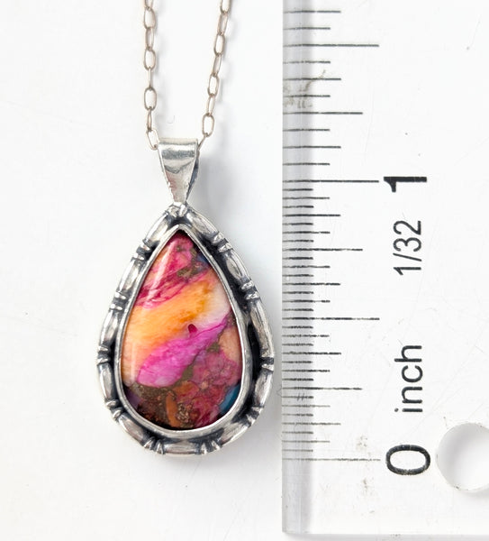 Spiny Oyster Composit Turquoise Necklace