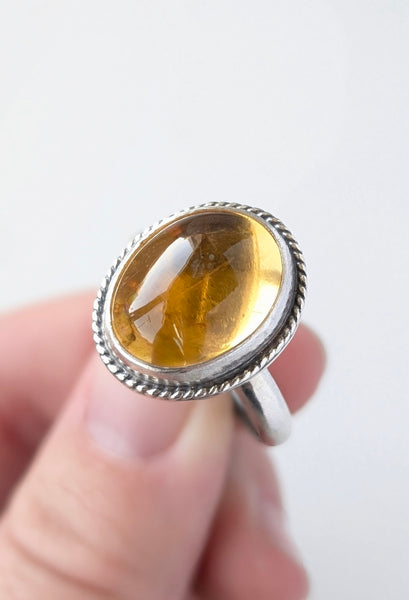 Citrine Ring, Size 10.5