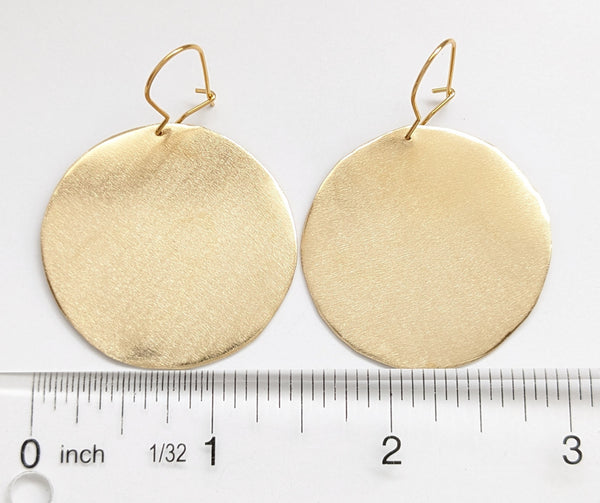 Circle Brass Earrings