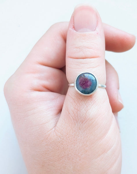 Ruby Kyanite Ring, Size 7.5