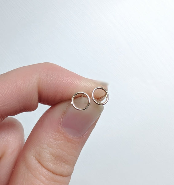 14k gold ring earrings made by An American Metalsmith