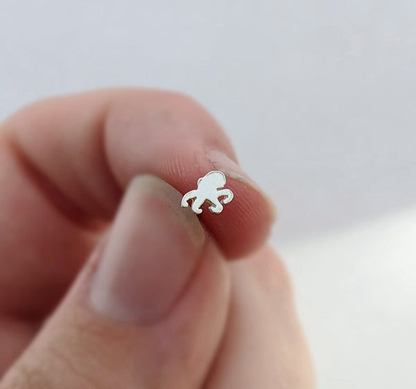 Sterling Silver Octopus Nose Stud
