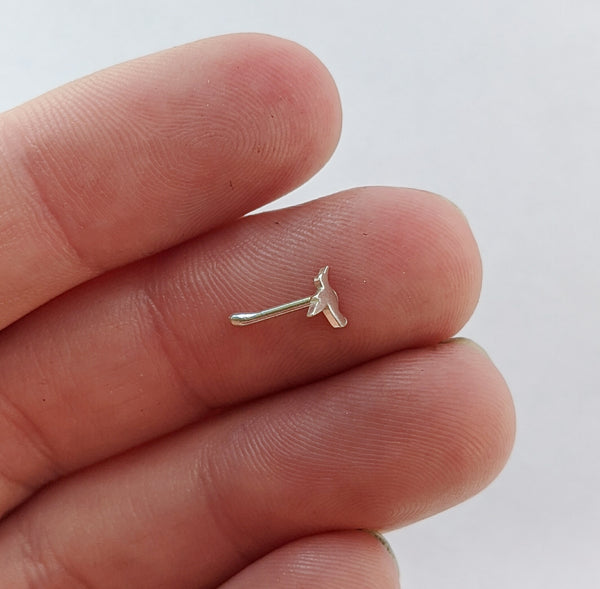 Sterling Silver Hummingbird Nose Stud