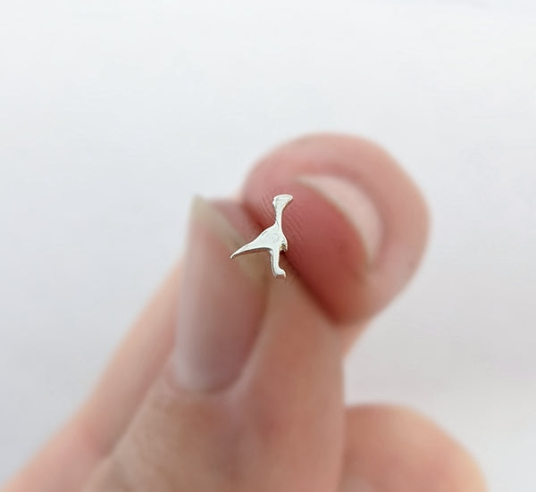 Sterling Silver Velociraptor Nose Stud
