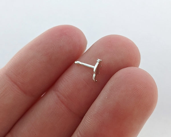 Sterling Silver Opossum Nose Stud