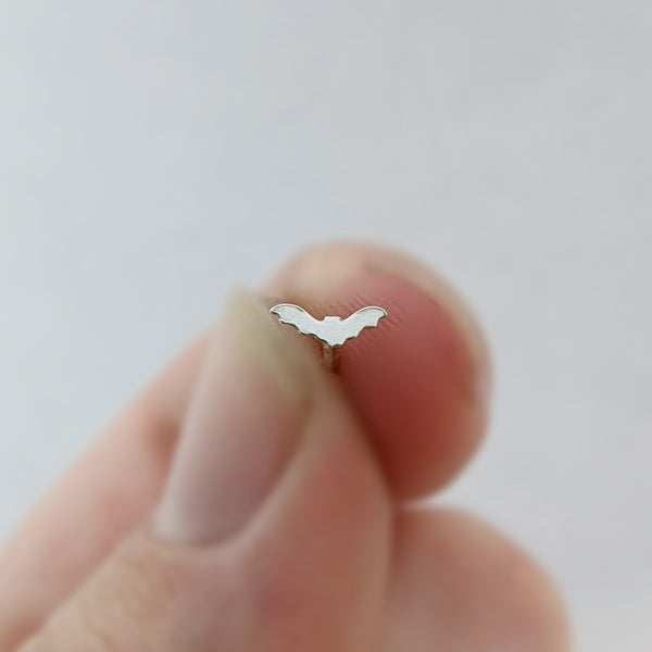 Sterling Silver Bat Nose Stud