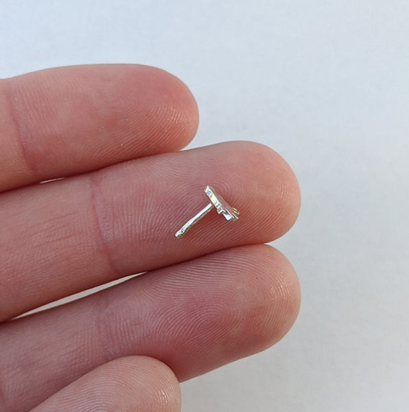 Sterling Silver Giraffe Nose Stud