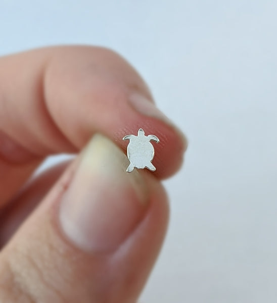 Sterling Silver Sea Turtle Nose Stud